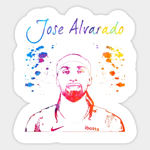 Jose Alvarado Sticker by Moreno Art